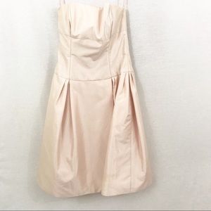 Amsale Blush Pink Strapless Dress